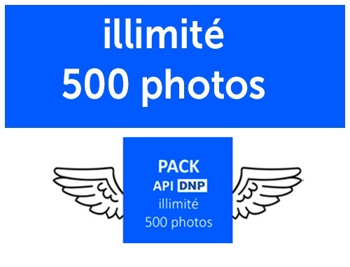DNP  Pack API ANTS Temps illimite 500 photos