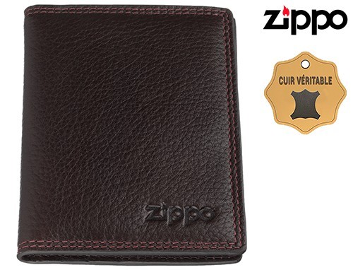 CREDIT CARD HOLDER ZIPPO MARRON BROWN RANGE  (1)