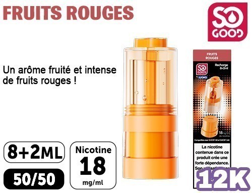 1 POD POUR GHOST FRUITS ROUGES 18 MG