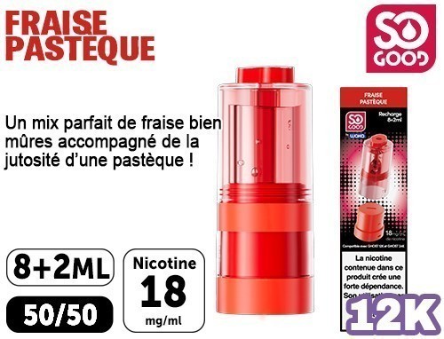1 POD POUR GHOST FRAISE PASTEQUE 18 MG