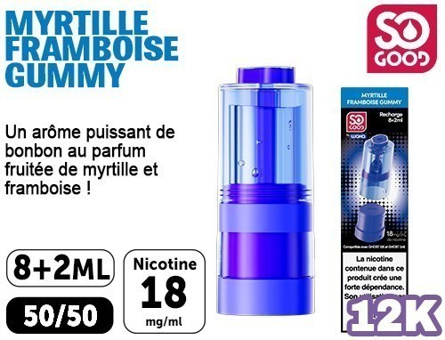 1 POD POUR GHOST MYRTILLE FRAMBOISE GUMMY 18 MG