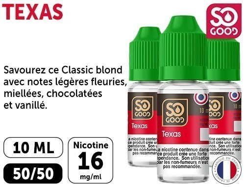 SO GOOD TEXAS 10 ML 16 MG ML (BTE3)