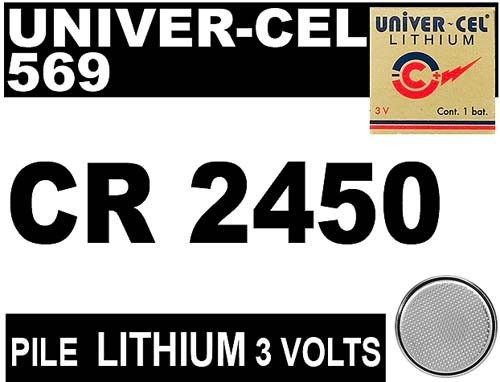 PILE UNIVER-CEL LITHIUM 569 2450 3V (5)