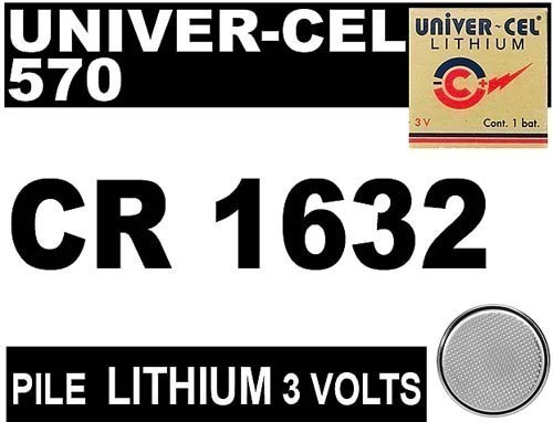 PILE UNIVER-CEL LITHIUM 570 1632 3V (5)