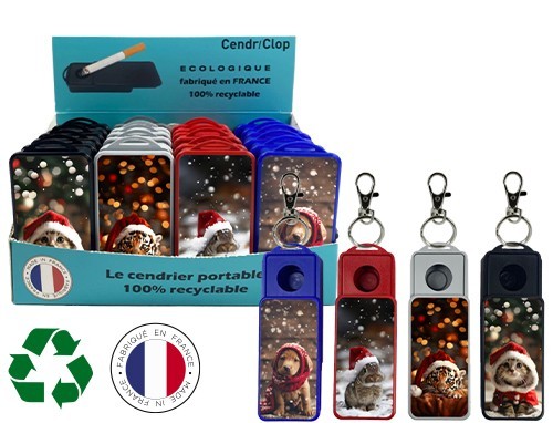 CENDRIER POCHE DECORS NOEL  (PR24)