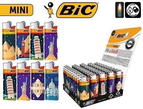 BIC BRIQUET J25 MINI ''CITIES''  (50)