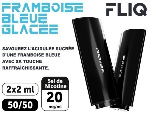 2 POD FLIQ FRAMBOISE BLEUE GLACEE 20 MG