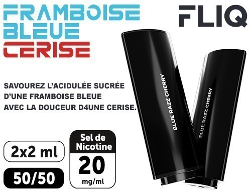 2 POD FLIQ  FRAMBOISE BLEU CERISE 20 MG
