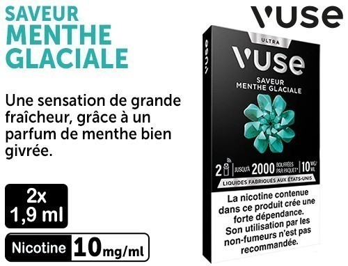 2 CAPSULES ULTRA MENTHE GLACIALE 10 MG ML