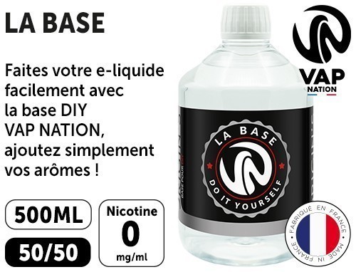 BASE NEUTRE VAP NATION 500 ML 50 PG   50 VG
