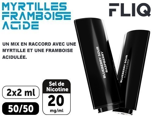 2 POD FLIQ MYRTILLES FRAMBOISE ACIDE 20 MG