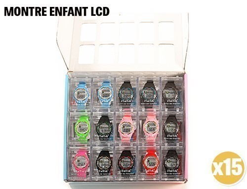 MONTRE ENFANT LCD ASSORT (15)