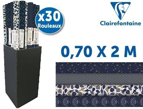Papier Cadeau 0,70X2,00M 80Gr Nuit Etoilee (30)