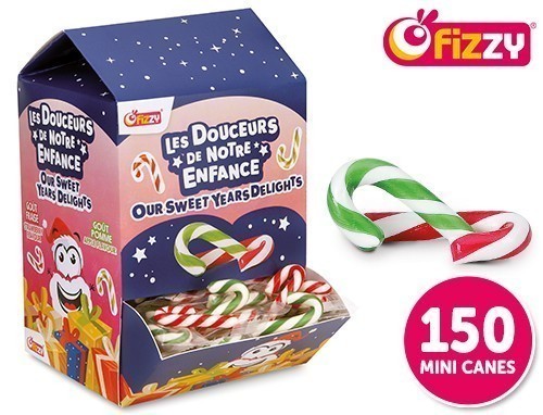 Fizzy Distr. 150 Mini Candy Canes Noel (1)